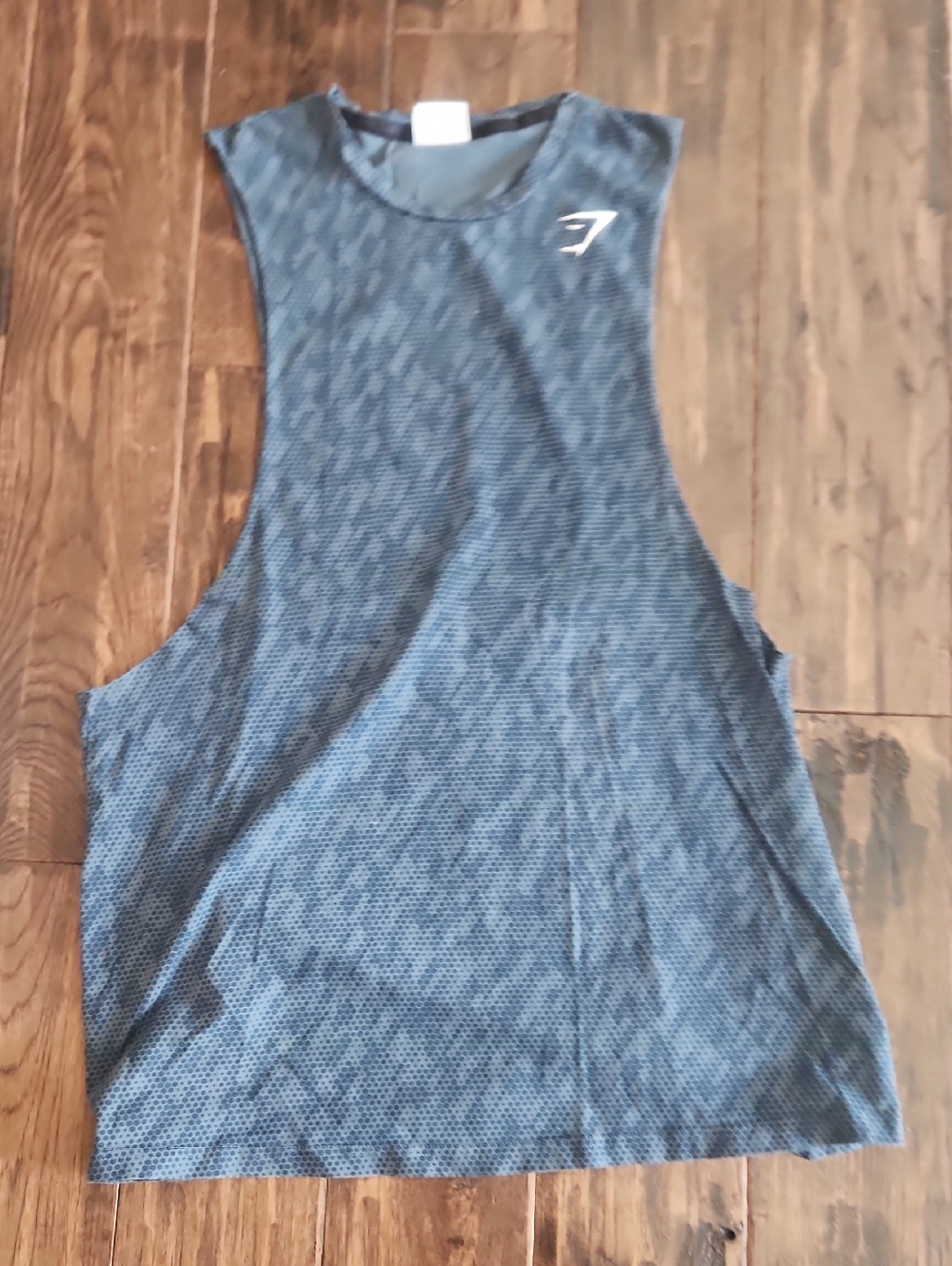 Gymshark Dark Gray/Black Textured Muscle Tank